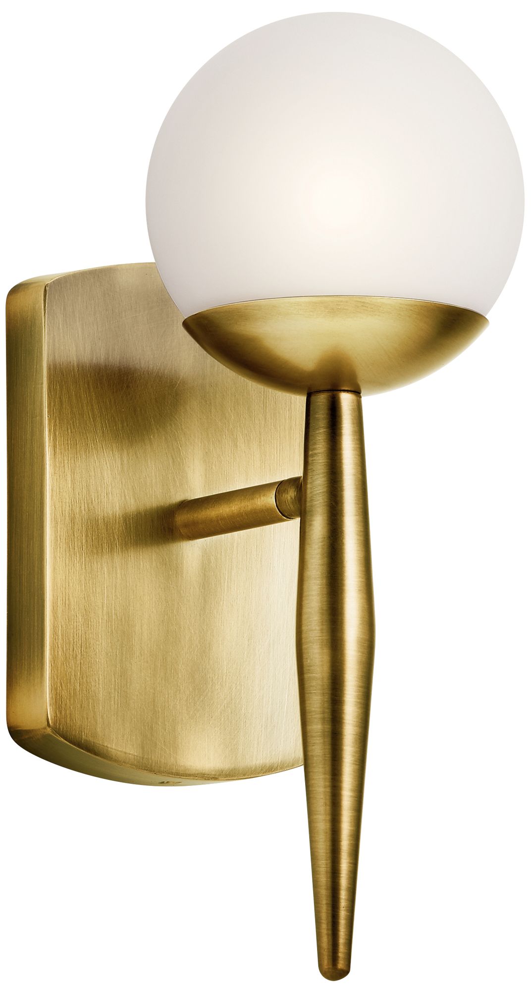 Kichler Jasper 11 1/2" High Natural Brass Wall Sconce