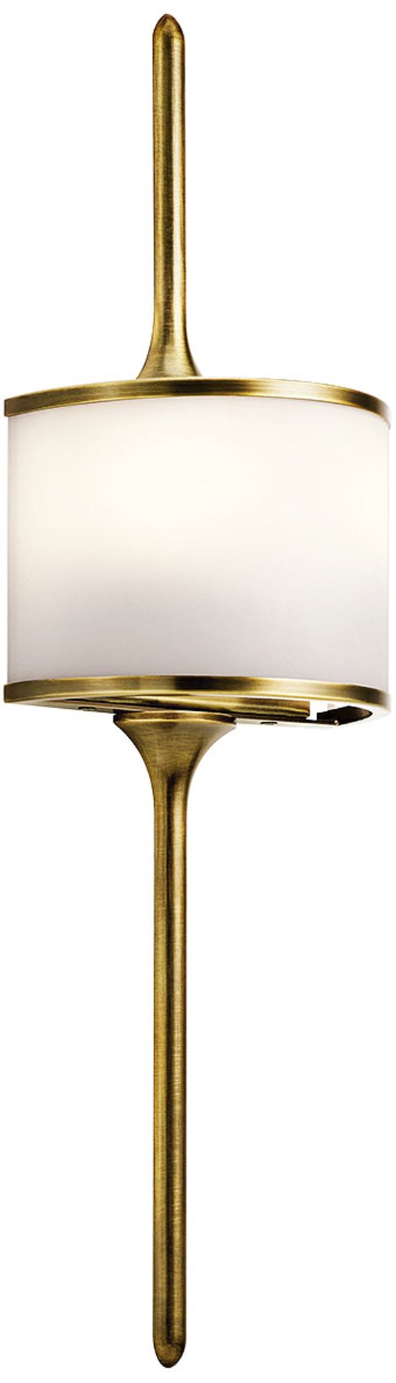 Kichler Mona 22" High Natural Brass 2-Light Wall Sconce