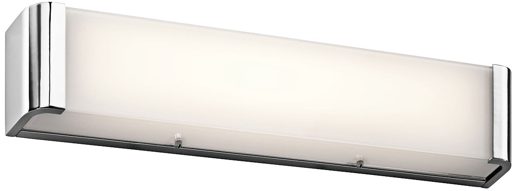 Kichler Landi 24" Wide Chrome 2-Light LED Linear Bath Light