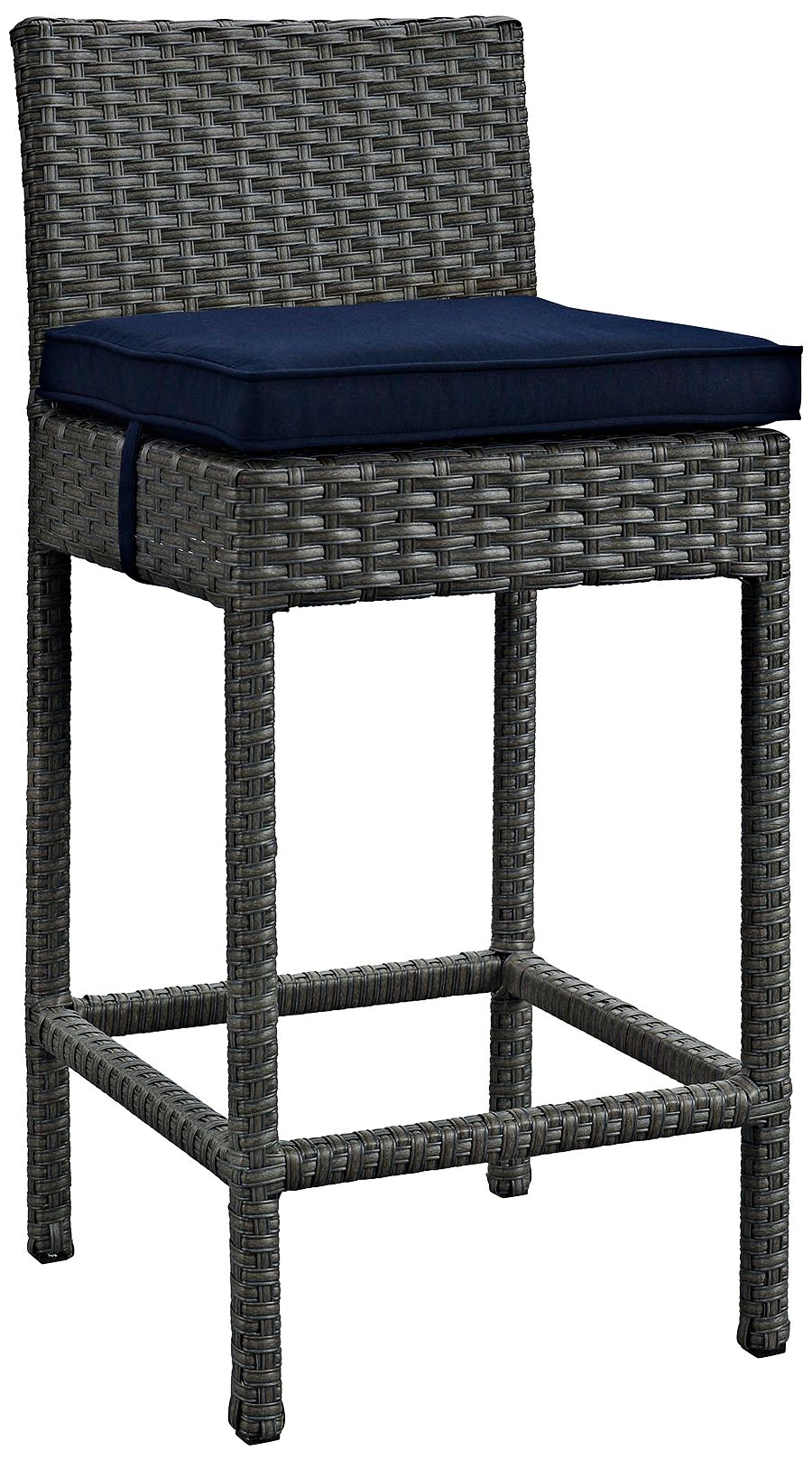 Sojourn 27 1/2" Canvas Navy Fabric Outdoor Patio Barstool