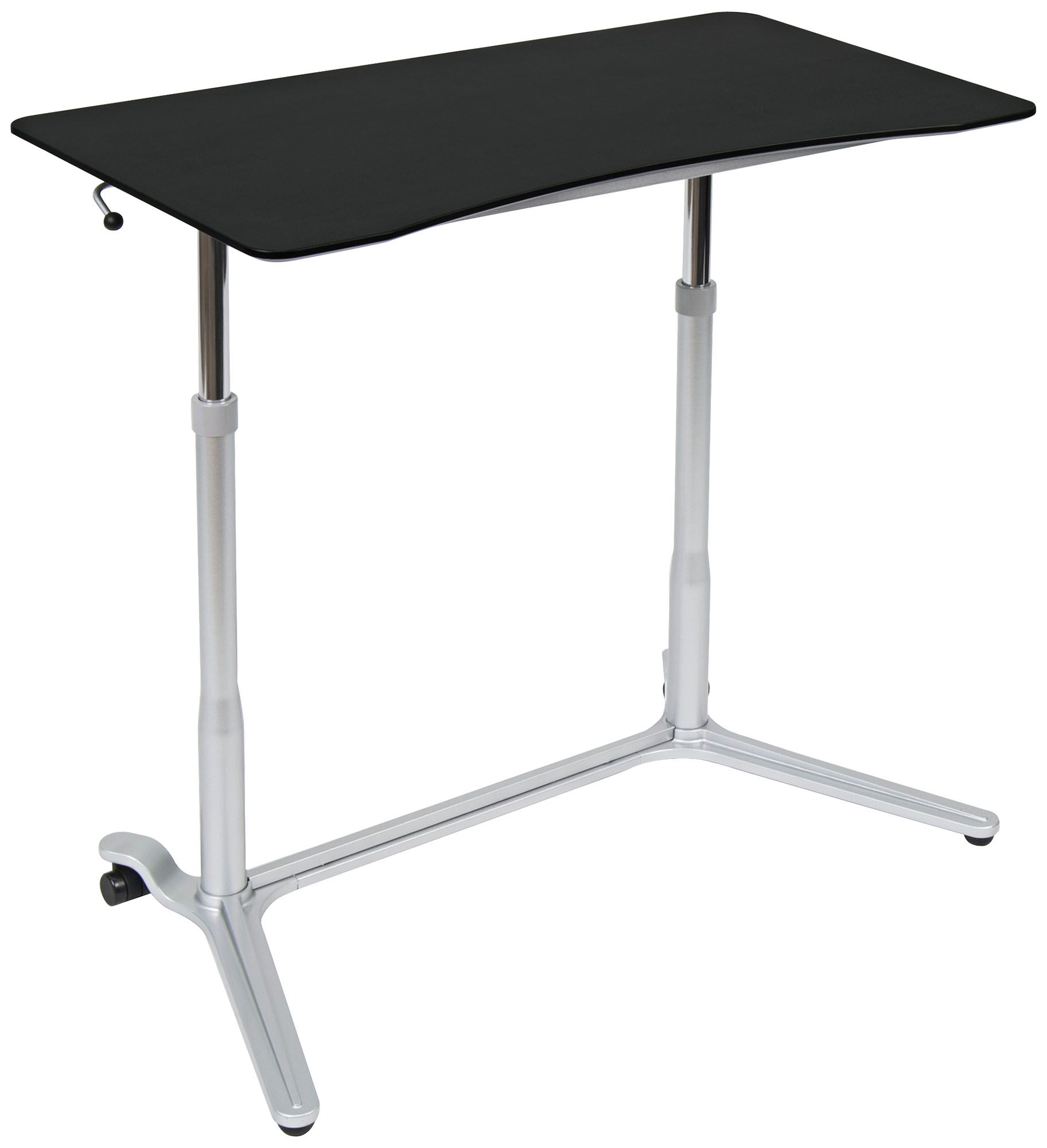 Calico 37 1/2" Wide Silver and Black Adjustable Height Desk