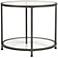 Studio Designs 26" Wide Pewter Finish Round End Table