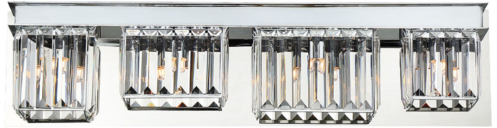Eurofase Lumino 28 1/4" Wide Chrome 4-Light Bath Light