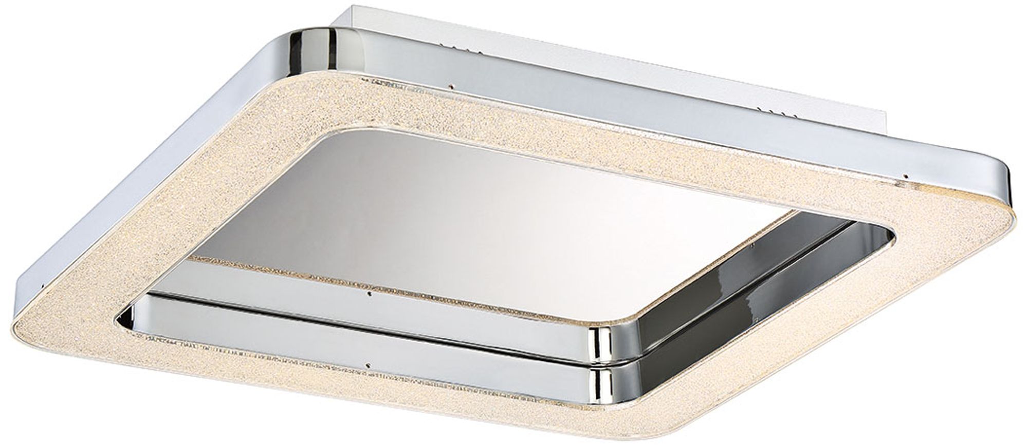 Eurofase Zatina 14 1/4" Wide Chrome LED Ceiling Light