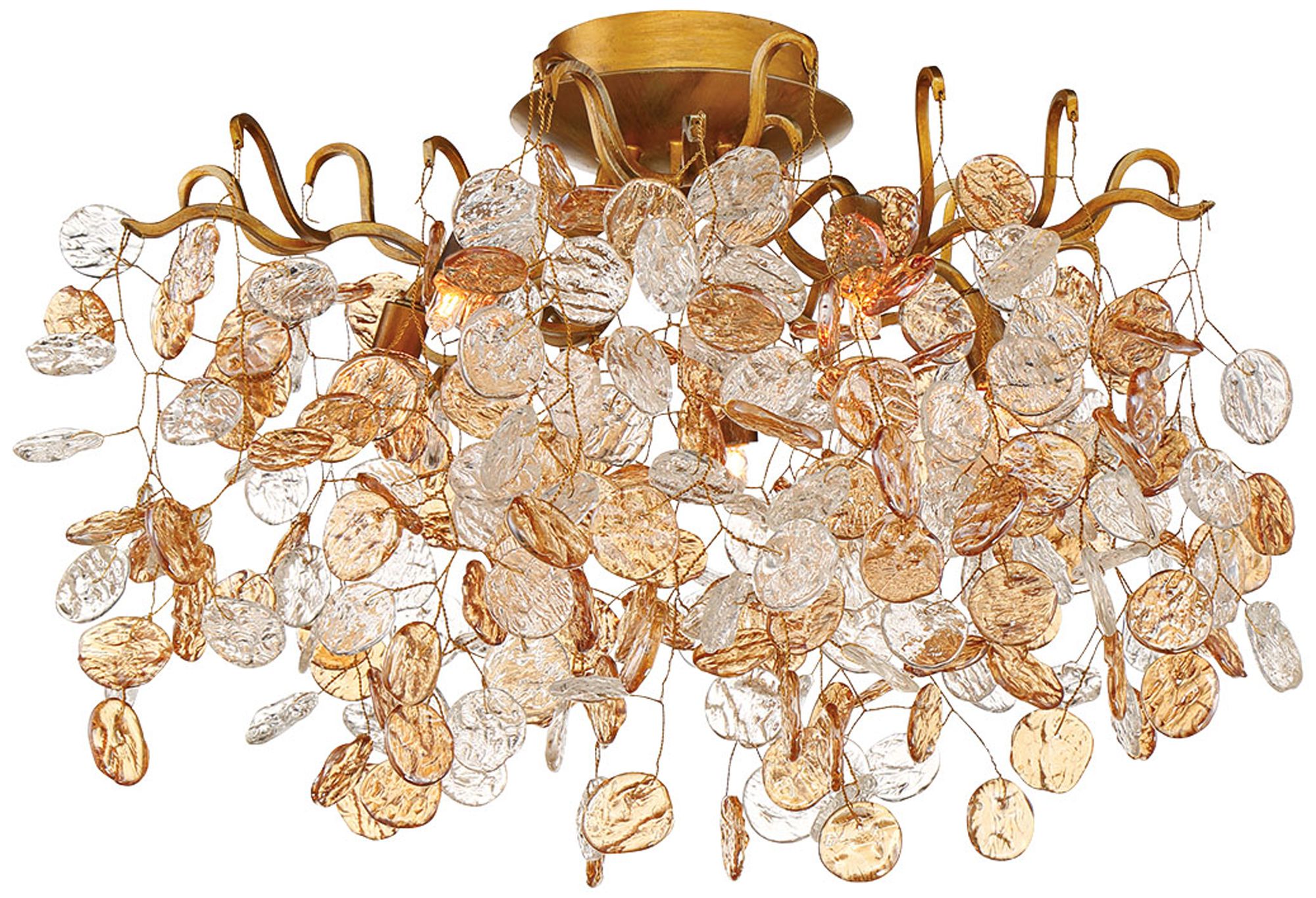 Eurofase Campobasso 20 1/2" Wide Gold 5-Light Ceiling Light