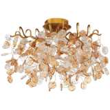 Eurofase Campobasso 20 1/2&quot; Wide Gold 5-Light Ceiling Light