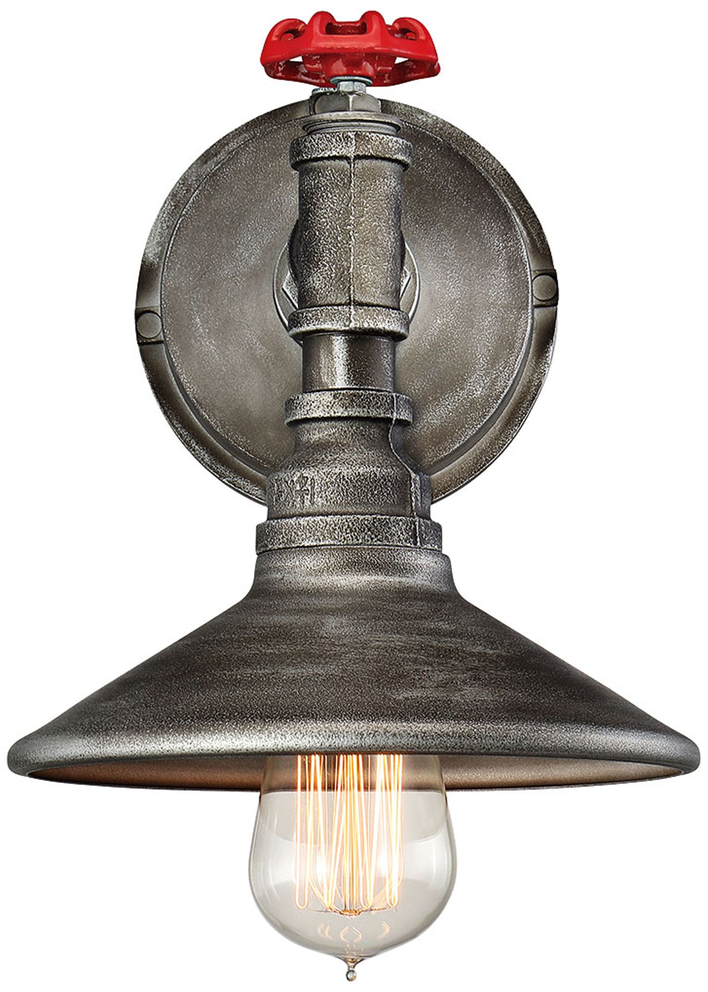 Eurofase Zinco 14" High Aged Silver Wall Sconce
