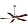 52" Minka Aire Contractor Nickel - Maple LED Ceiling Fan