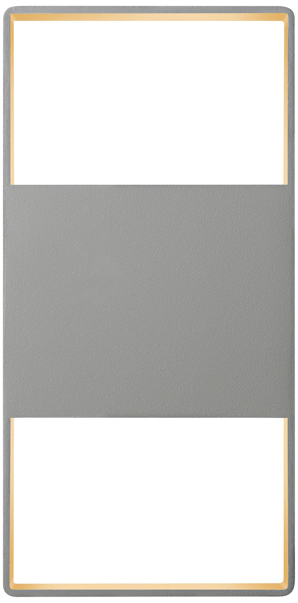 Light Frames 14"H Textured Gray LED Outdoor Wall