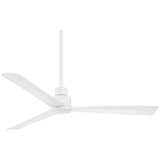 52&quot; Minka Aire Simple White Outdoor Ceiling Fan