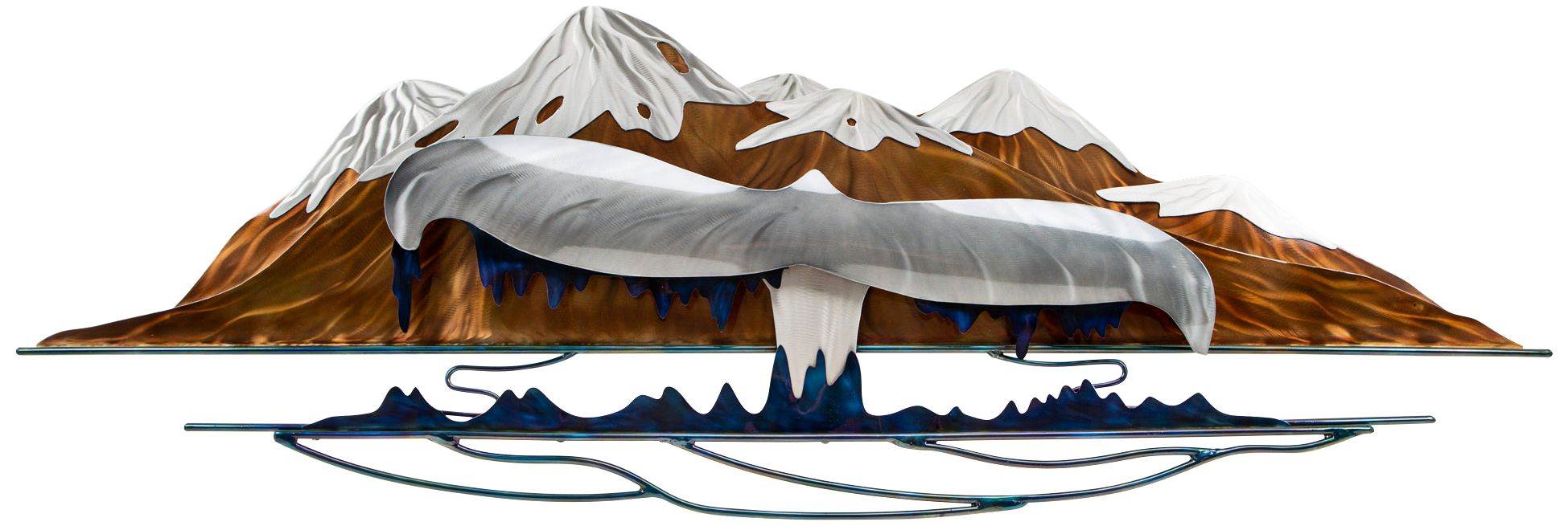 Northwest Splendor 55" Wide Metal Wall Art