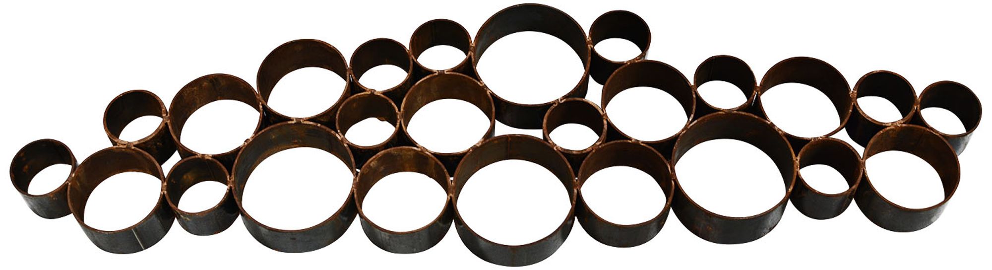 Industrial Open Dots 35 3/4" Wide Metal Wall Art