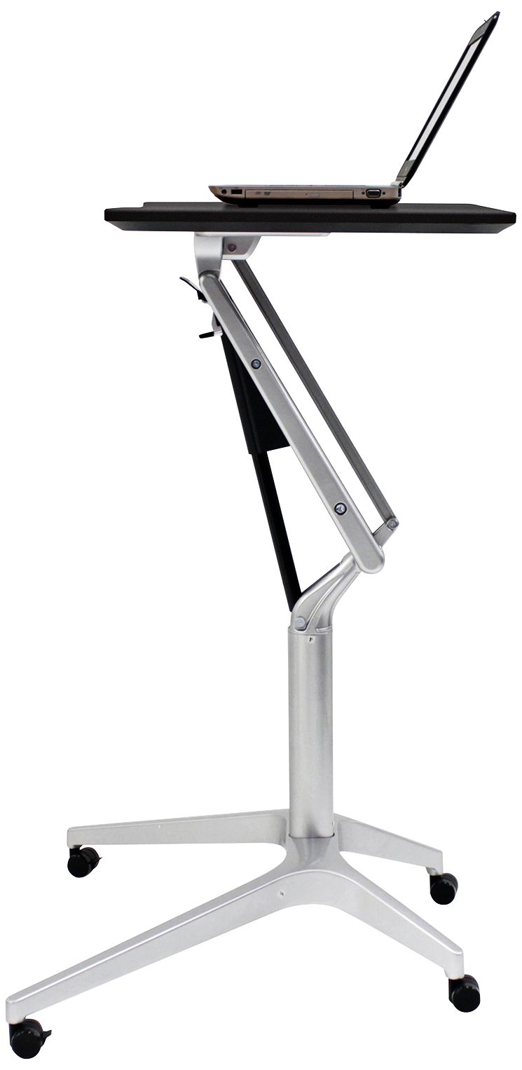 201 Collection 27 1/2" Wide Black Adjustable Laptop Desk