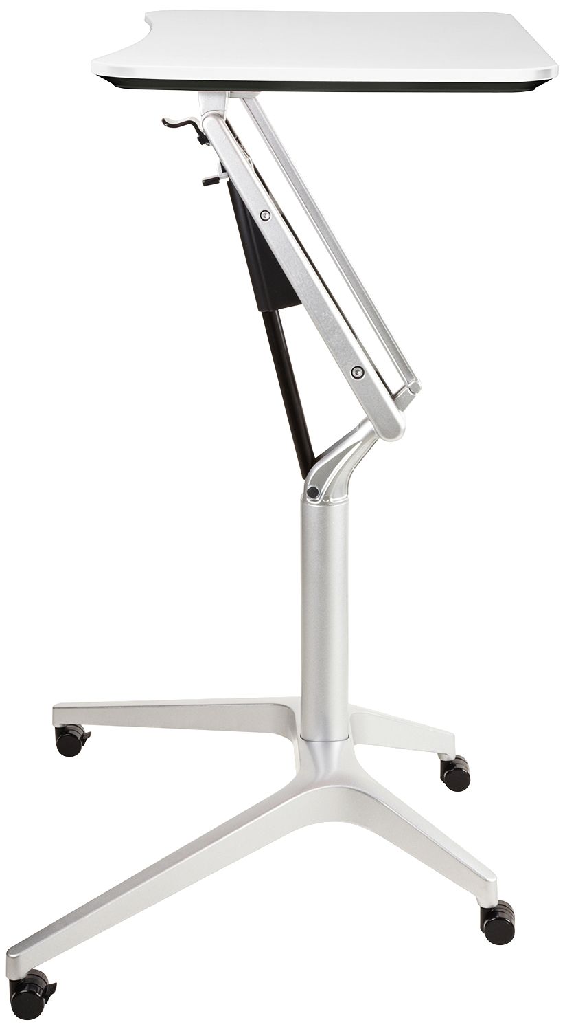 201 Collection 27 1/2" Wide White Adjustable Laptop Desk