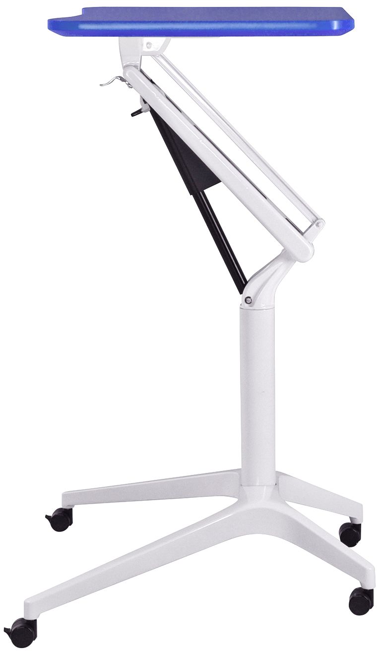 201 Collection 27 1/2" Wide Blue Adjustable Laptop Desk