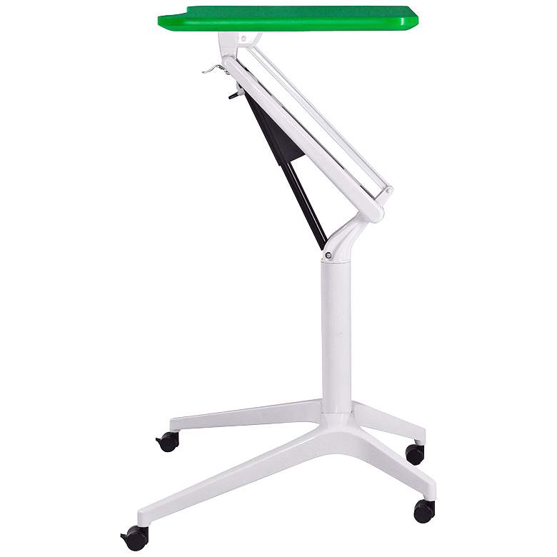 201 Collection 27 1/2&quot; Wide Green Adjustable Laptop Desk