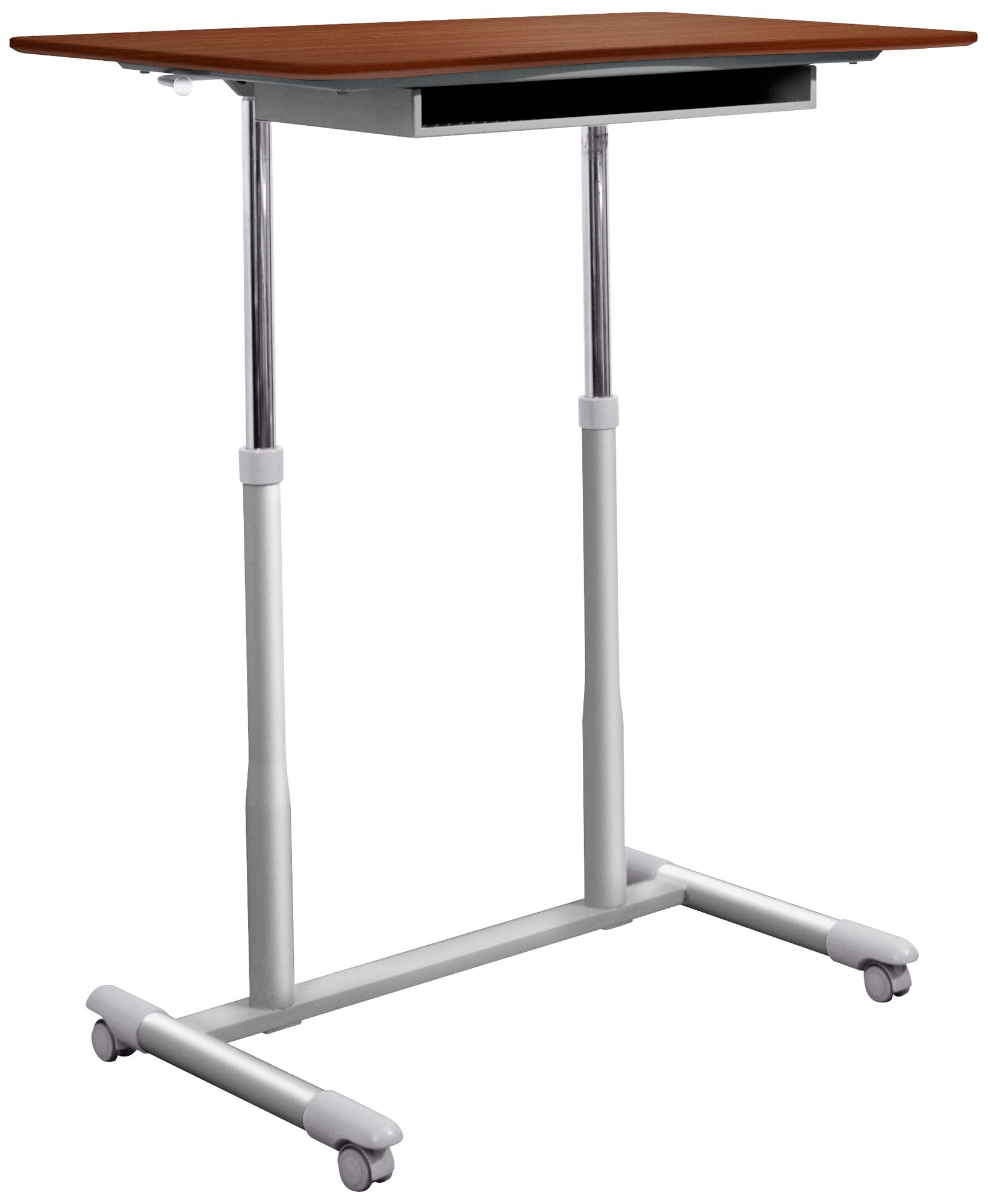 205 Collection 37 1/2" Wide Cherry Adjustable Stand-Up Desk