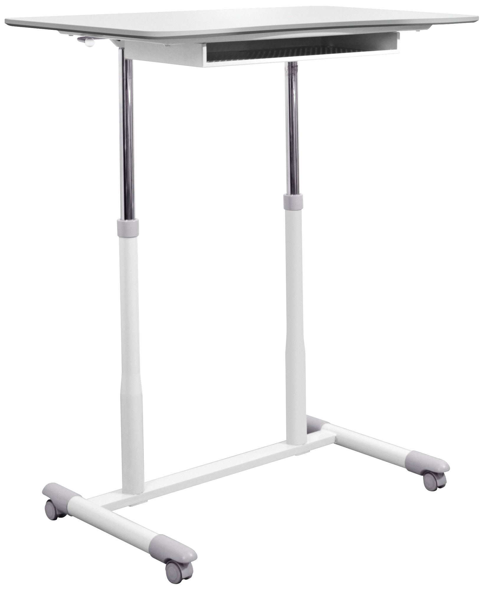 205 Collection 37 1/2" Wide White Adjustable Stand-Up Desk