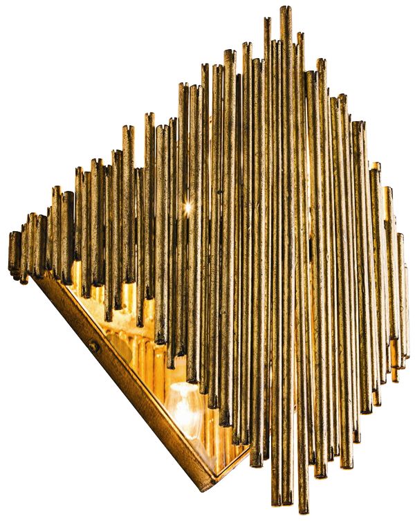 Arteriors Home Prescott 16 1/2" High Gold Leaf Wall Sconce