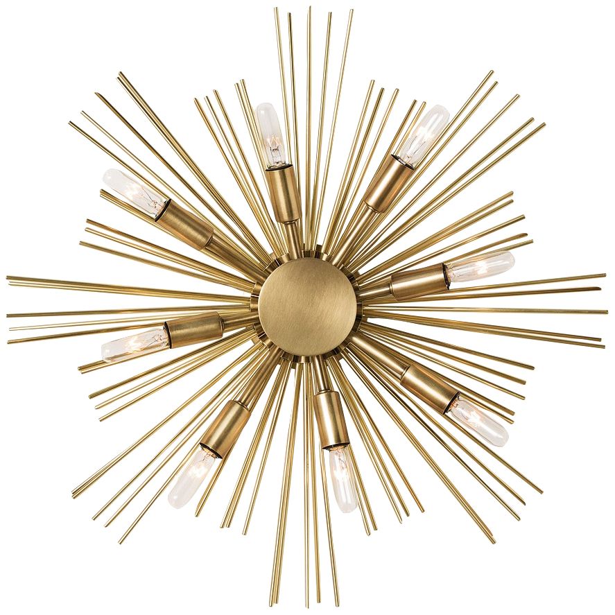 Arteriors Home Jiten 20" High Antique Brass Wall Sconce