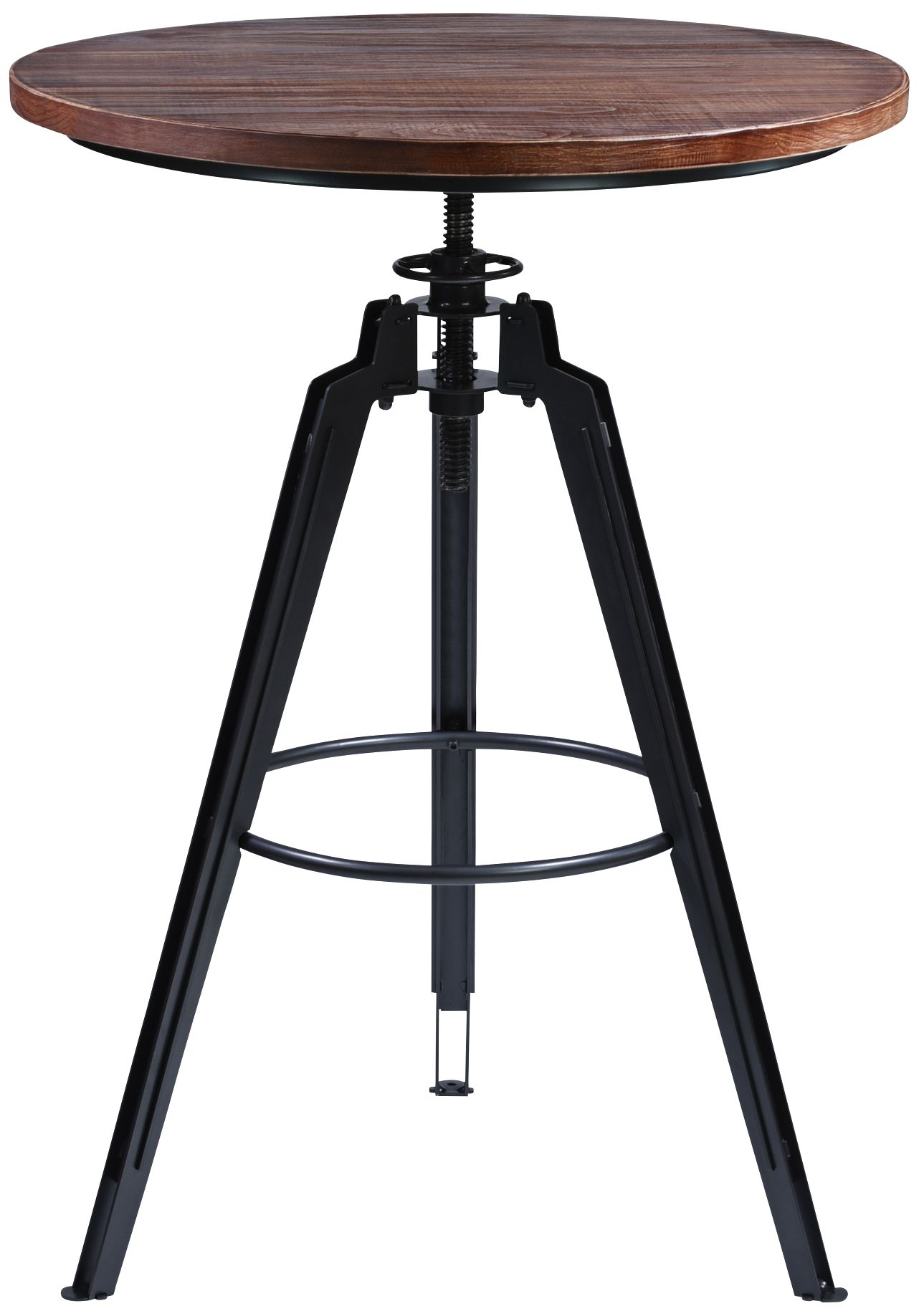 Tribeca 30" Wide Industrial Tripod Adjustable Pub Table