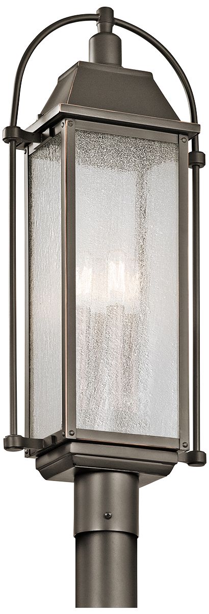 Kichler Harbor Row 27 1/4" High Bronze Outdoor Post Light