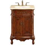 Danville 24&quot; Wide Brown 2-Door Single Sink Vanity