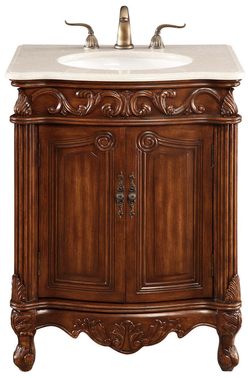 Danville 27" Wide Brown 2-Door Single Sink Vanity