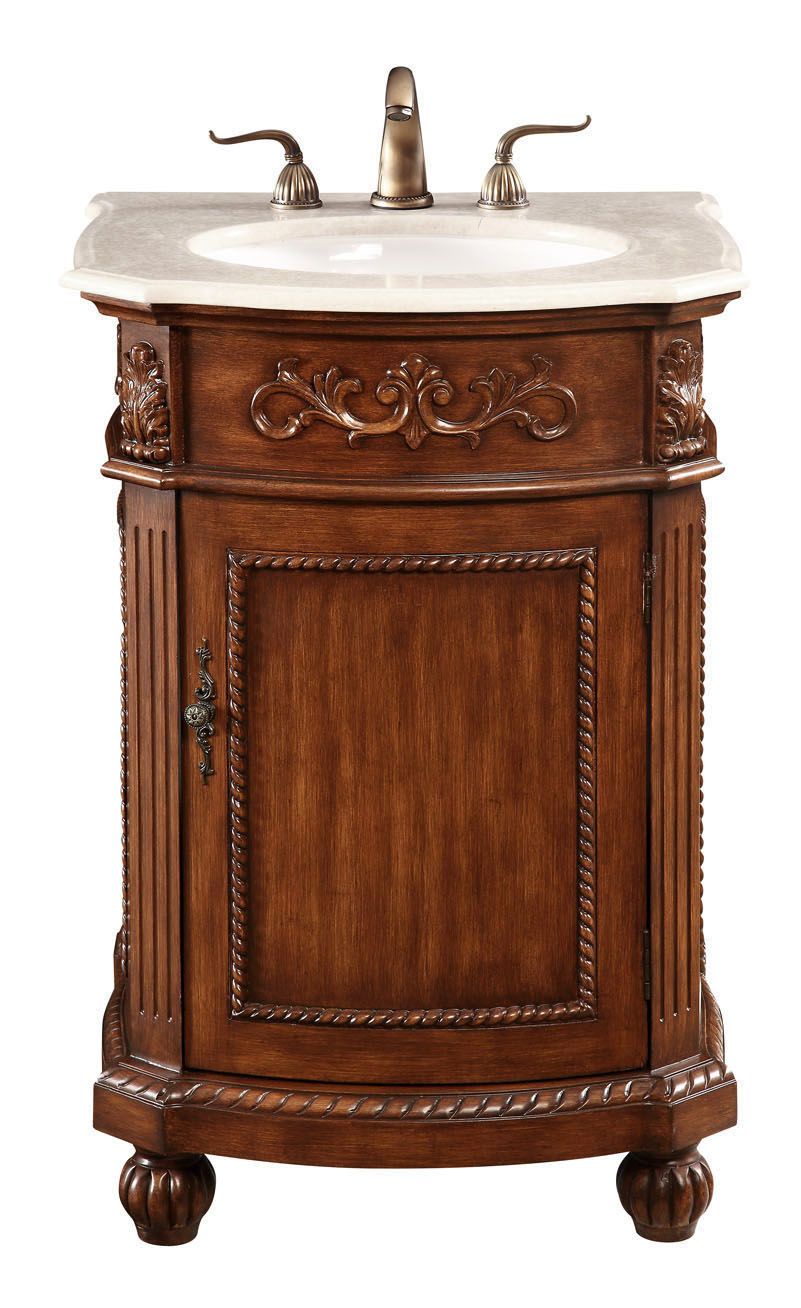 Danville 24" Wide Brown 1-Door Single Sink Vanity