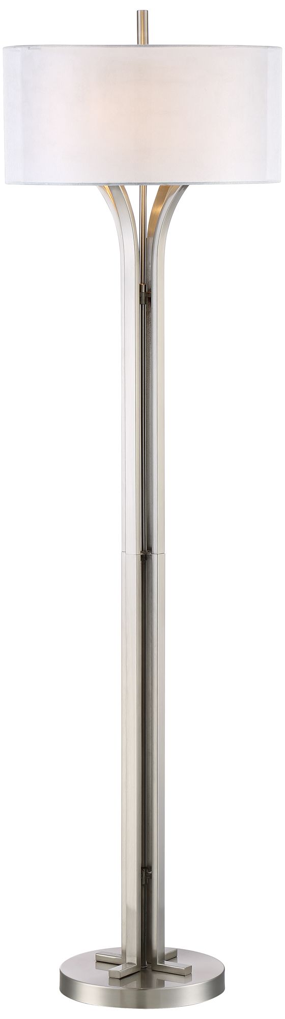 Tristan Modern Brushed Nickel Floor Lamp 9H891 Lamps Plus