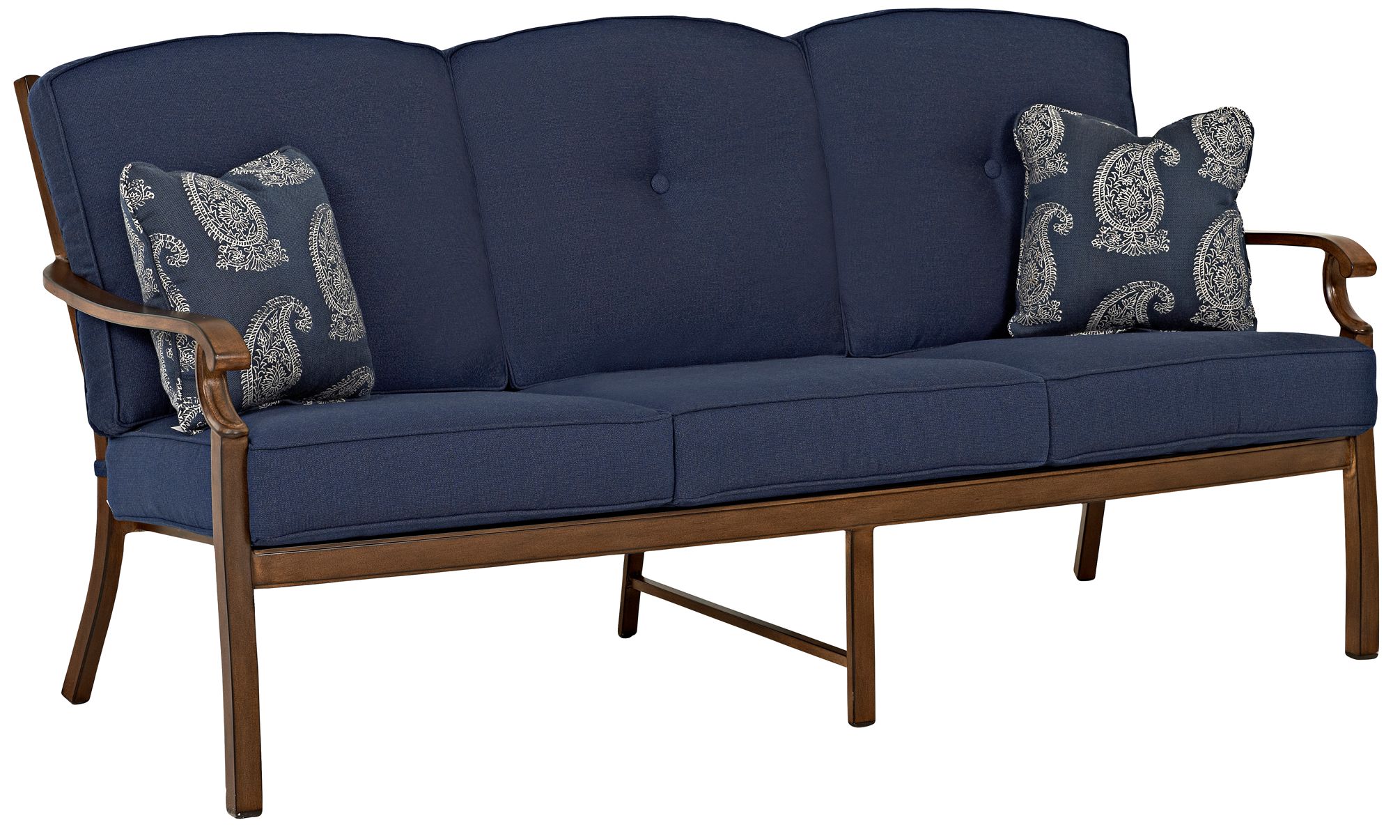 Klaussner Trisha Yearwood Denim Fabric Coffee Outdoor Sofa