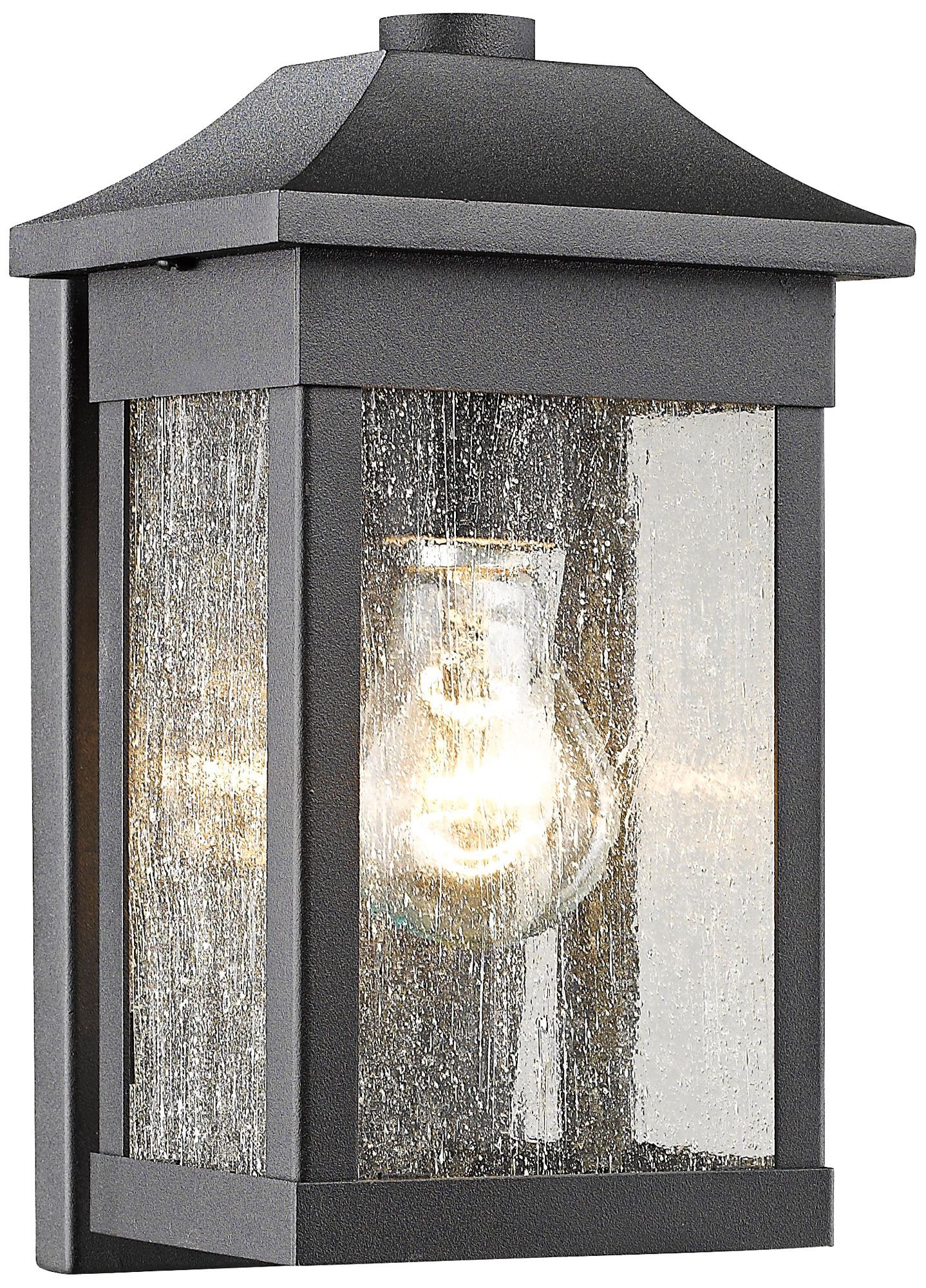 Artcraft Morgan 10 1/2"H Black Outdoor Wall Light