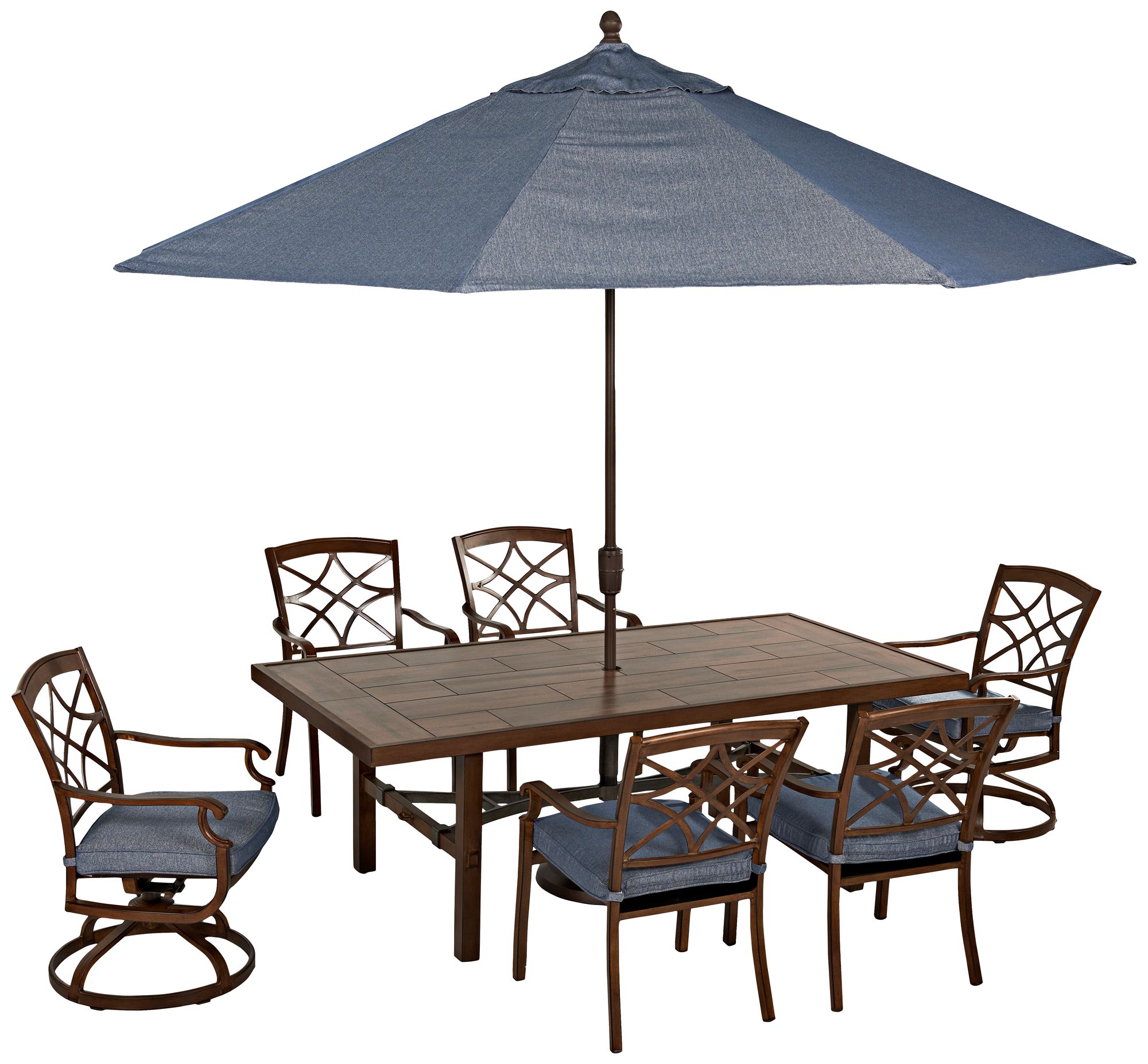 Klaussner Trisha Yearwood 11' Denim Fabric Umbrella