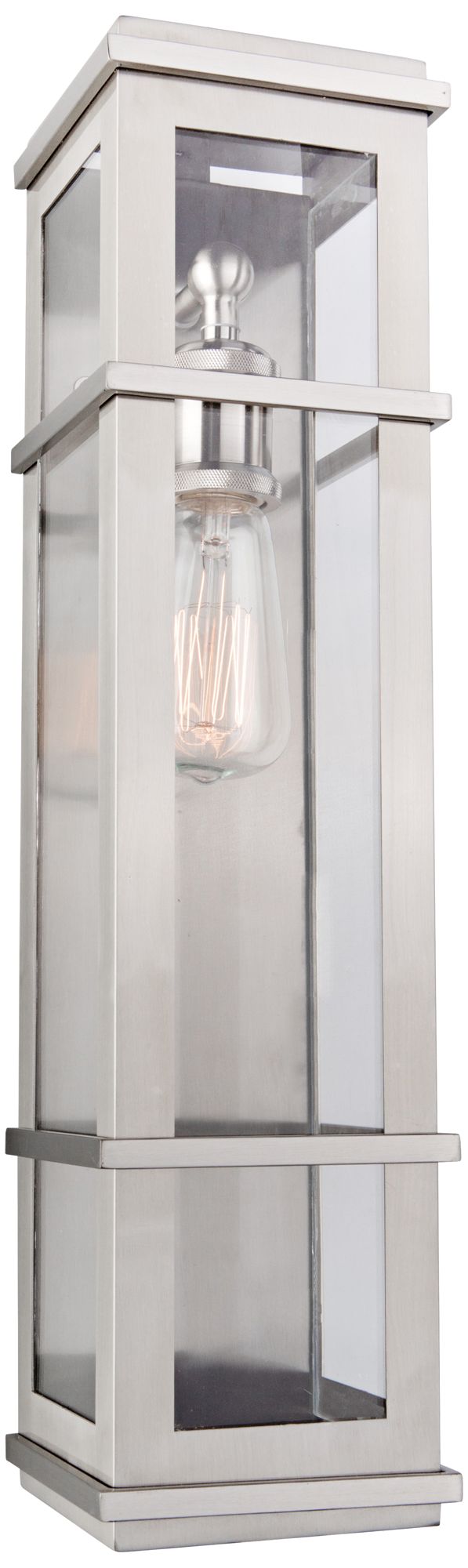 Granger Square 20" High Stainless Steel Outdoor Wall Light