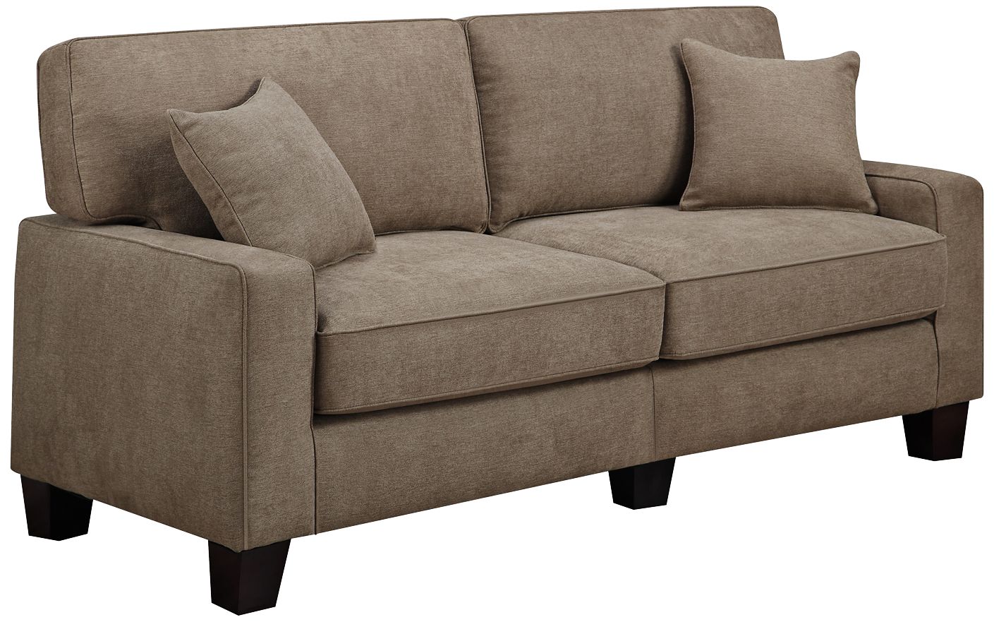 Serta Rta Martinique 78 Wide Dominica Earth Fabric Sofa