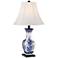 Benoit Blue and White Ceramic Table Lamp