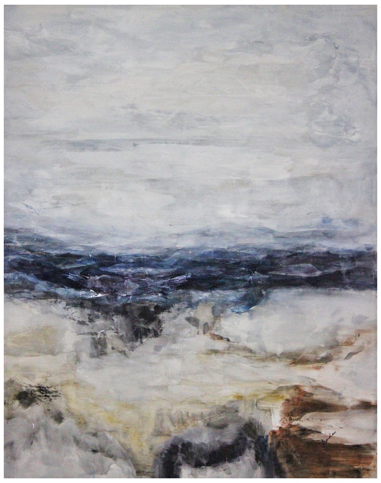 Tiberias 30" Wide Abstract Canvas Wall Art