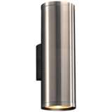 Marco 15 1/2&quot;H Brushed Aluminum 2-LED Outdoor Wall Light