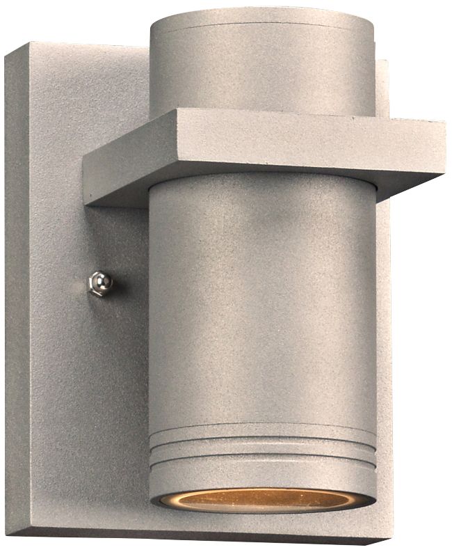 Boardwalk-I 5 1/2" High Silver LED Outdoor Wall Light