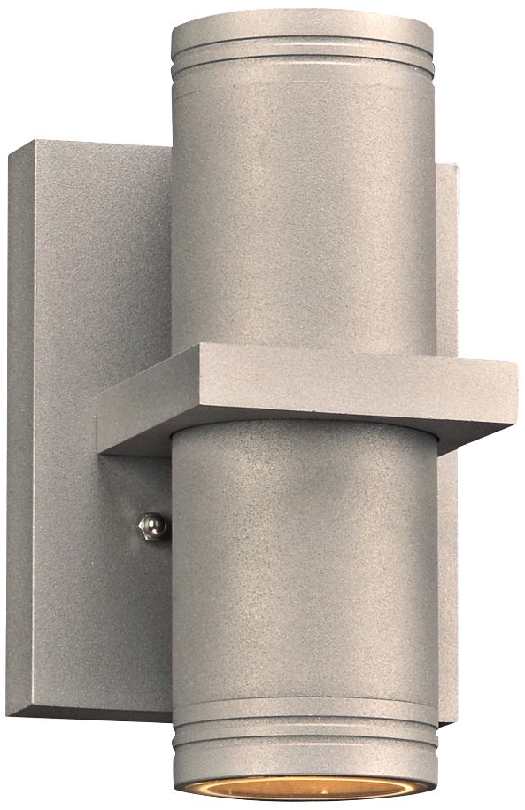 Boardwalk-I 7 1/2" High Silver LED Outdoor Wall Light