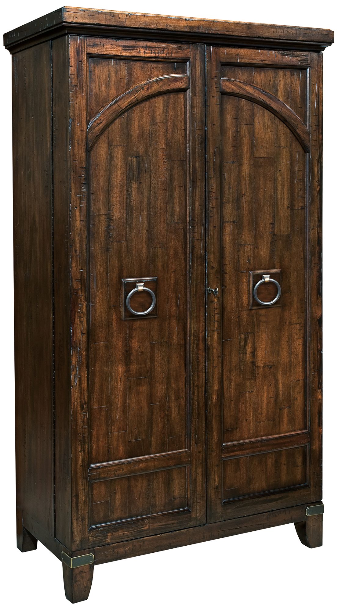 Rogue Valley 73" High Rustic Hardwood Wine and Bar Cabinet