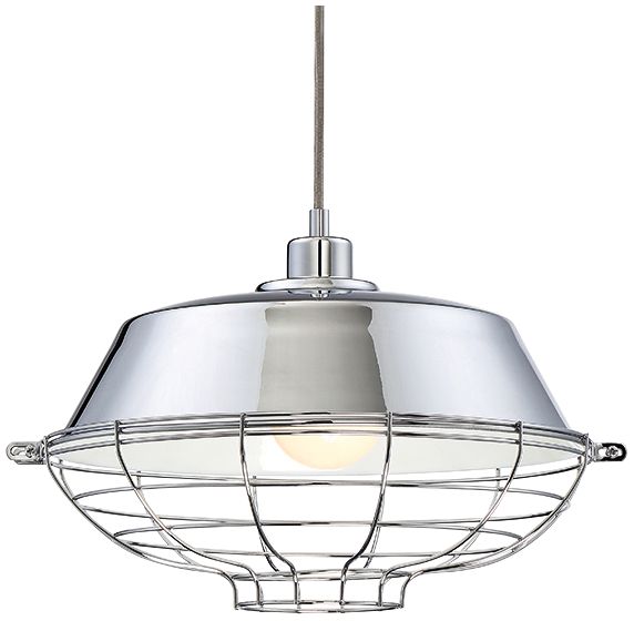 Eurofase London 14" Wide Chrome Pendant Light