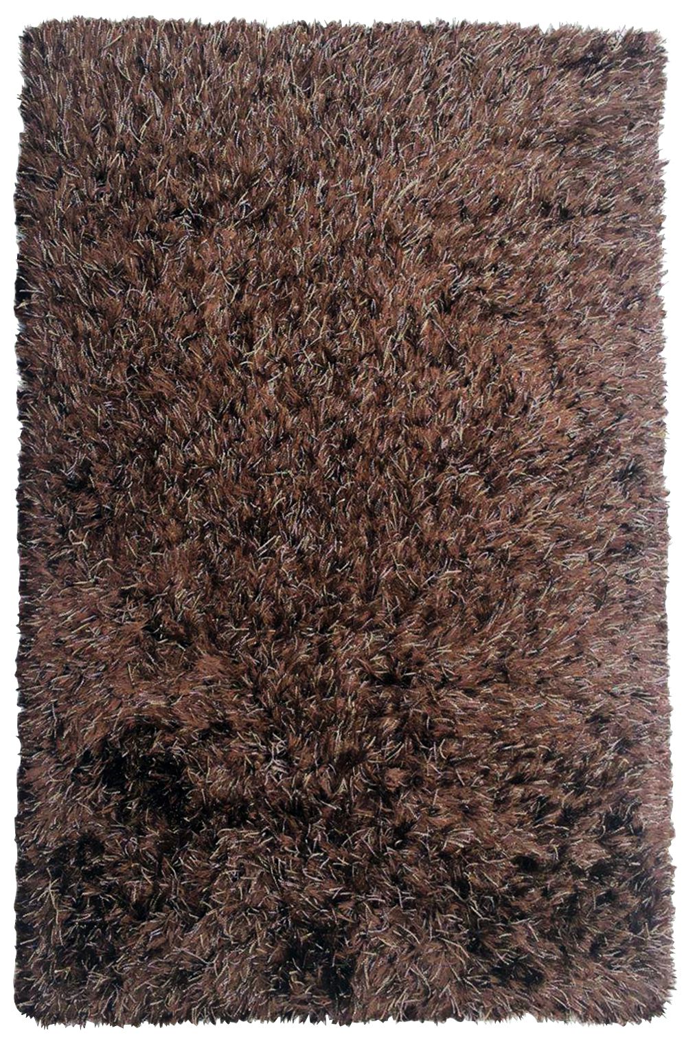 Chandra Onex Brown Shag Area Rug
