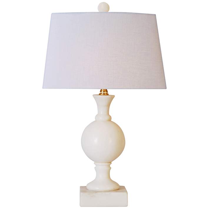 Jade Sphere 18 High Small White, Small Sphere Table Lamp