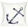 Visions II Marina White 20" Square Indoor-Outdoor Pillow