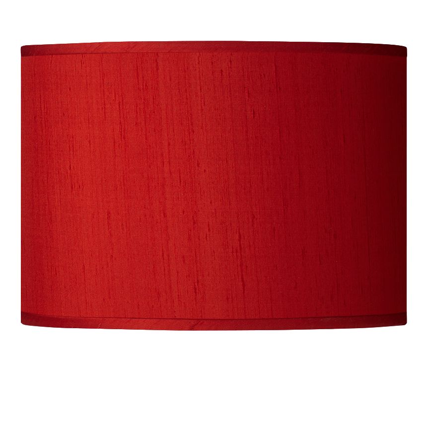 Red Faux Silk Dupioni Shade 13.5X13.5X10 (Spider)