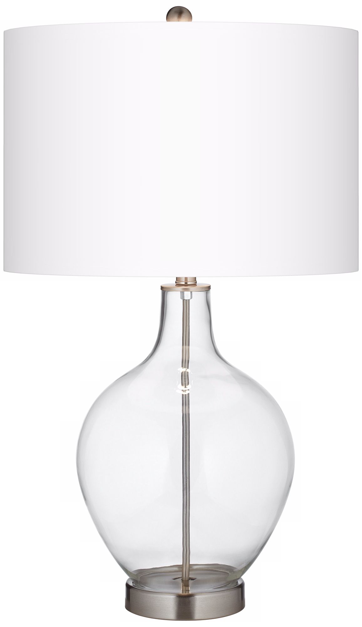 large clear glass table lamps
