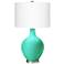 Turquoise Ovo Designer Table Lamp by Color Plus