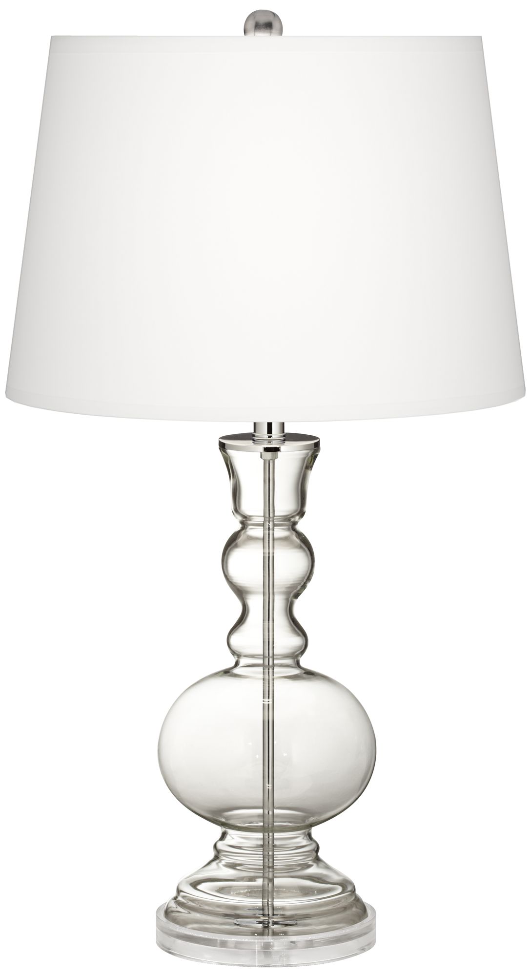 Clear Glass Fillable Apothecary Table Lamp