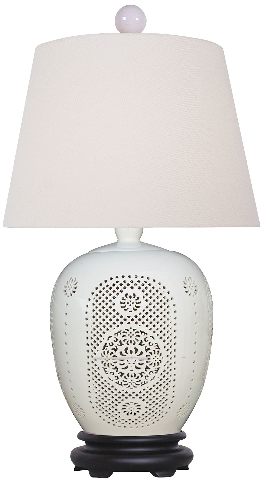 Bone China Lace Porcelain Jug Table Lamp